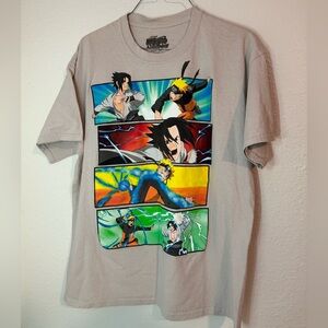 Ripple Junction Naruto Panel Graphic Tee - Light Gray
